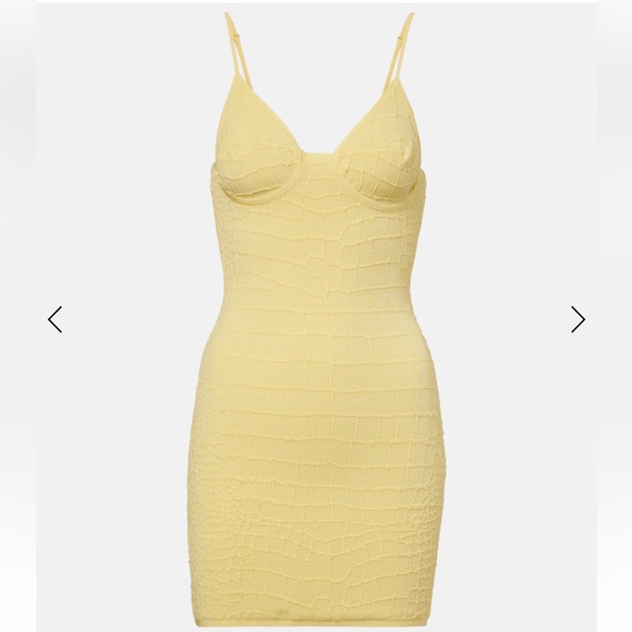 Jacquemus Dresses & Skirts - Jacquemus Scala Knitted Mini Dress in Yellow
